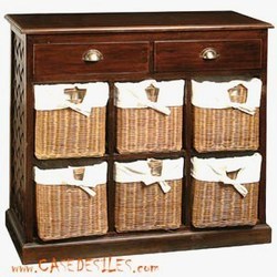 Des meubles de rangement tiroirs en osier ! Des meubles de rangement tiroirs en osier !