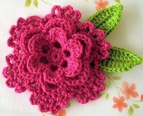 fleur - Tuto fleur crochet facile - modele gratuit 4616804-6909905