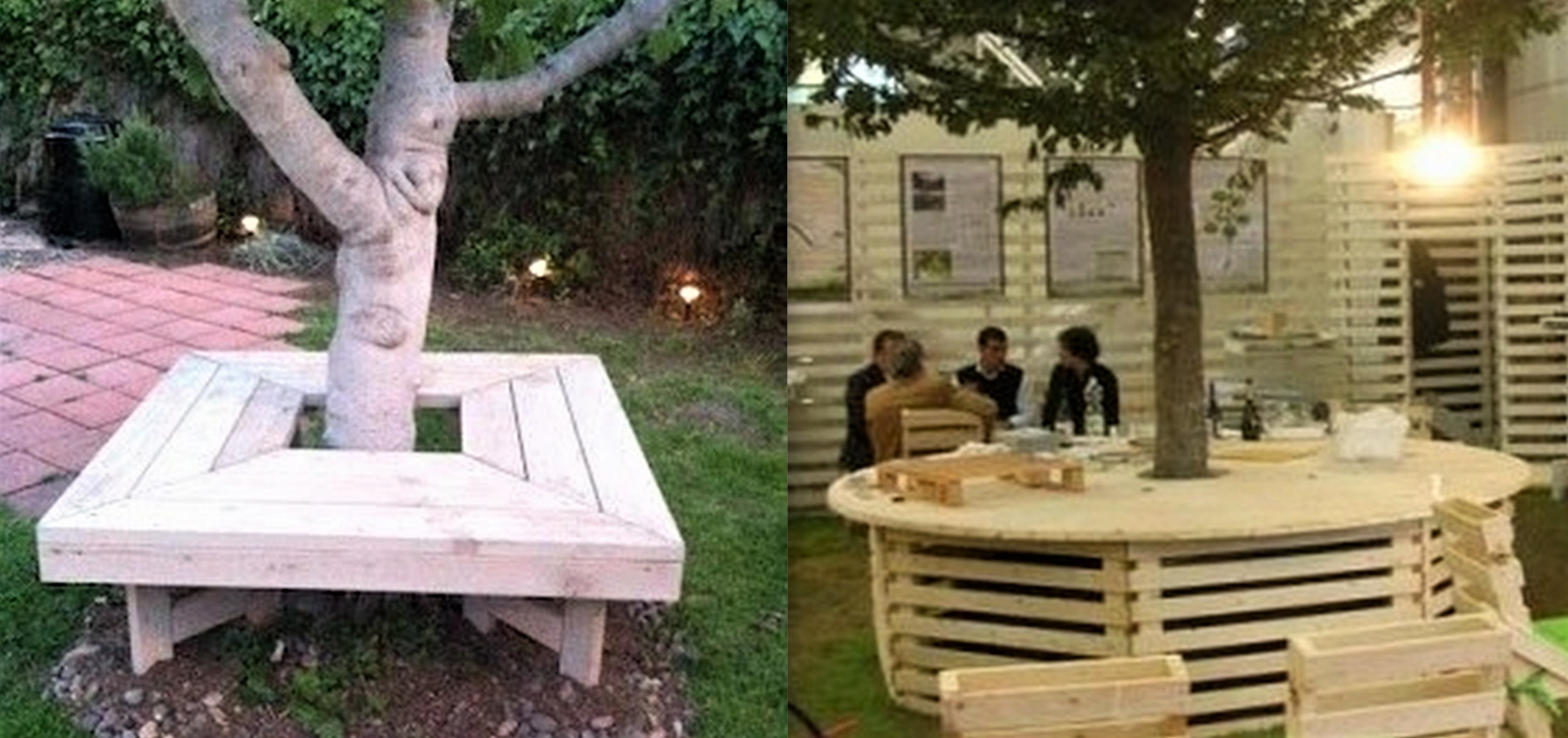 Table autour d un arbre Table autour d un arbre