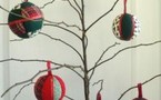 Décorations de Noël, faire des boules en tissu !