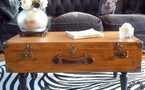 Transformer une valise en table basse !