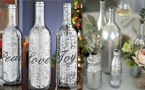 Peindre des bouteilles en verre en déco !