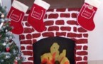 Faire une cheminée en carton pour Noël !