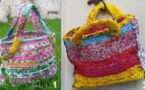 Recycler et crocheter des sacs plastique !
