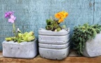 Faire des pots de fleurs en ciment, les tutos