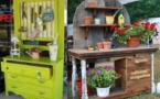 Idées pour faire une table à rempoter en récup !