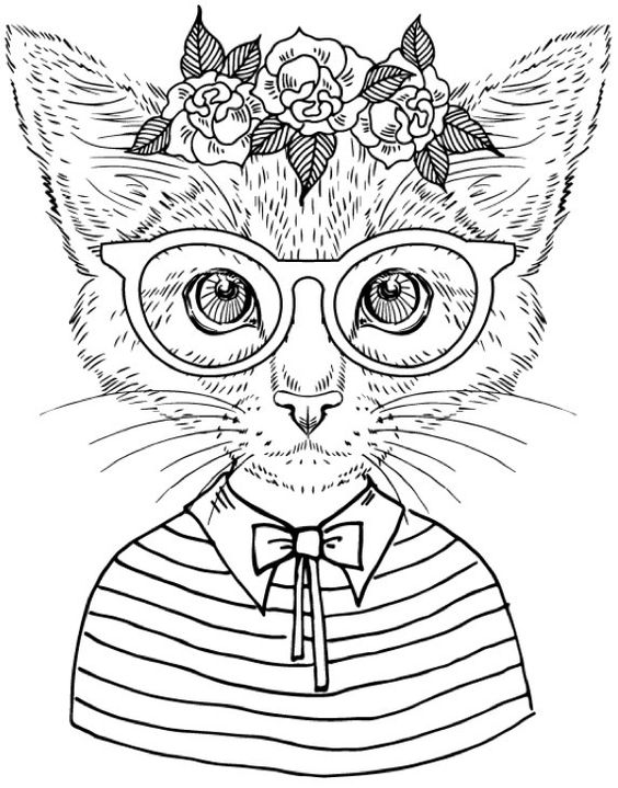 Coloriage anti stress CHAT coloriage anti stress CHAT gp
