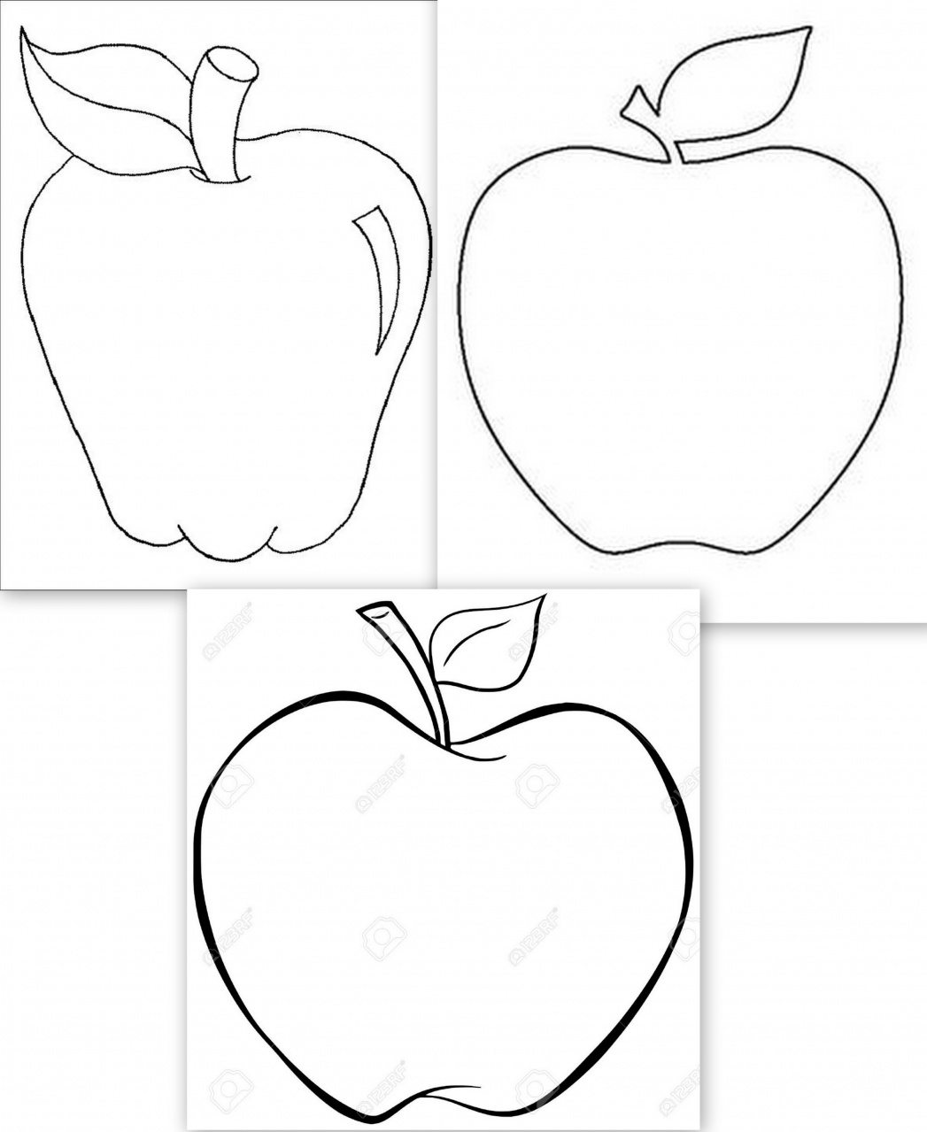 dessins grosses pommes