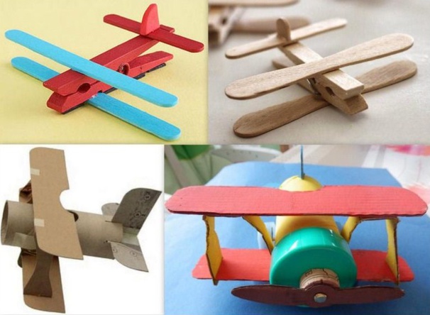 Fabriquer de petits avions avec de la récup, les tutos