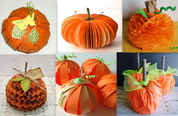Tutoriels citrouilles en papier