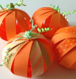 Tutoriels citrouilles en papier
