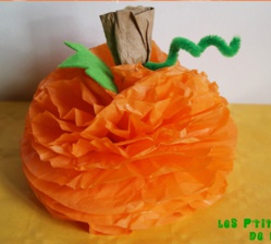 Tutoriels citrouilles en papier