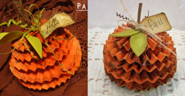 Tutoriels citrouilles en papier
