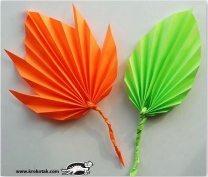 Tutoriels pliages feuilles d'automne