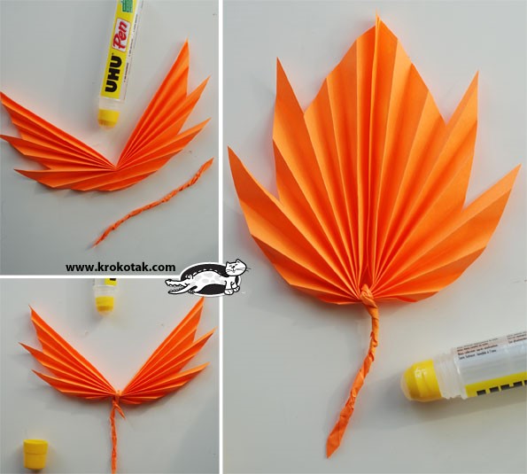 Tutoriels pliages feuilles d'automne