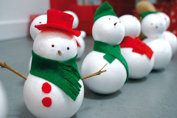 Faire des personnages de Noël en boules polystyrène  Page 2