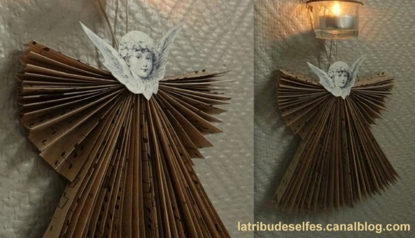 Faire des anges de Noël en pliage papier
