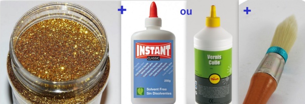 Faire des décorations de Noël à paillettes Faire des décorations de Noël à paillettes