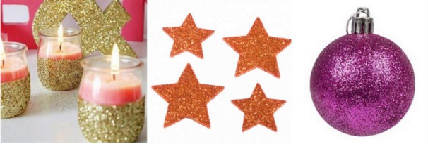 Faire des décorations de Noël à paillettes