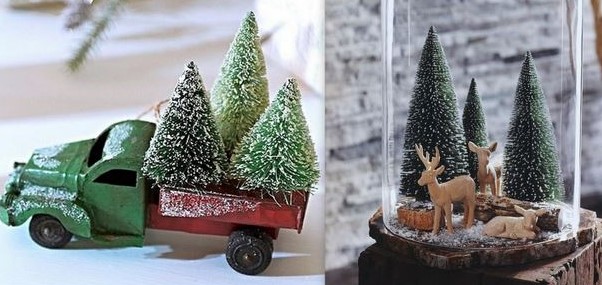 Astuce pour faire de petits sapins de Noël