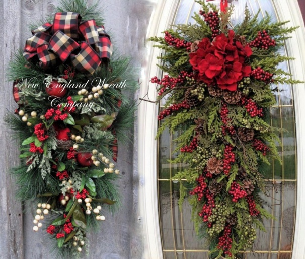 Décorations de Noël en tiges et branches de sapin Décorations de Noël en tiges et branches de sapin