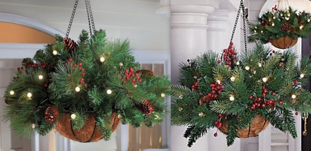 Décorations de Noël en tiges et branches de sapin