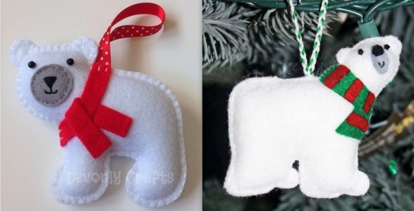 Modèles décorations Noël en feutrine