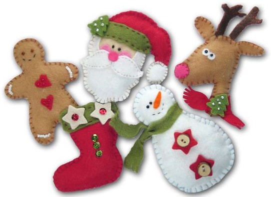Modèles décorations Noël en feutrine Modèles décorations Noël en feutrine