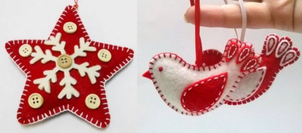 Modèles décorations Noël en feutrine
