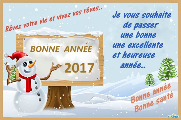 Bonne année 2017 à tous Bonne année 2017 à tous