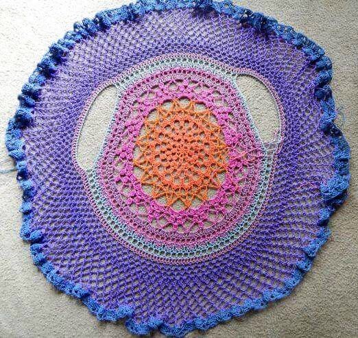 Faire un gilet circulaire en laine ou une veste mandala au crochet