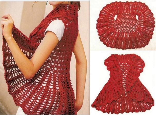 Faire un gilet circulaire en laine ou une veste mandala au crochet