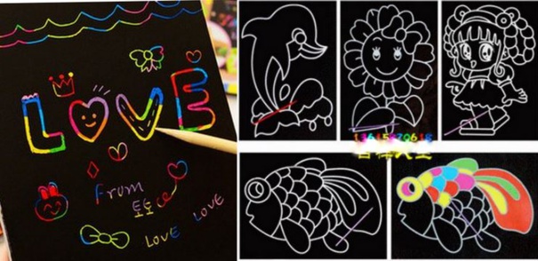 Faire des feuilles de papier dessin à gratter Faire des feuilles de papier dessin à gratter