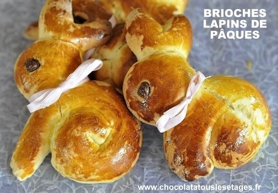 Recettes brioches lapins de Pâques