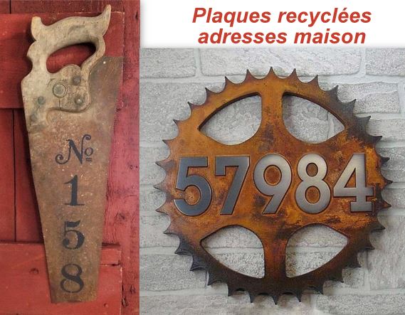 Faire une plaque numéro d'adresse