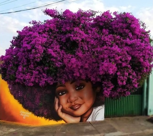 Superbes fresques murales végétalisées