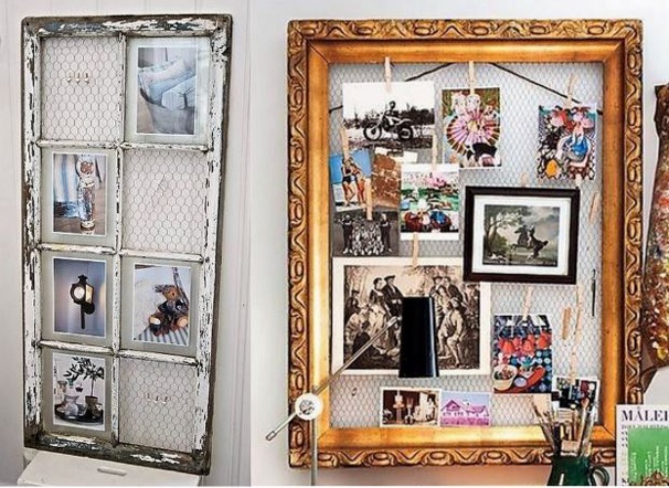 Cadres photos originaux faits avec de la récup Cadres photos originaux faits avec de la récup