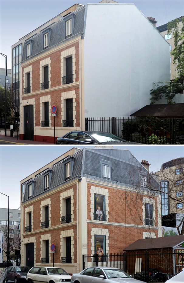 Peintures murales Street Art le avant/après Peintures murales Street Art le avant/après