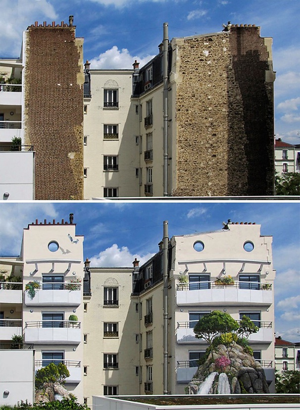 Peintures murales Street Art le avant/après Peintures murales Street Art le avant/après