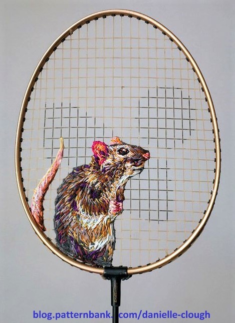 Superbes broderies sur raquettes de tennis