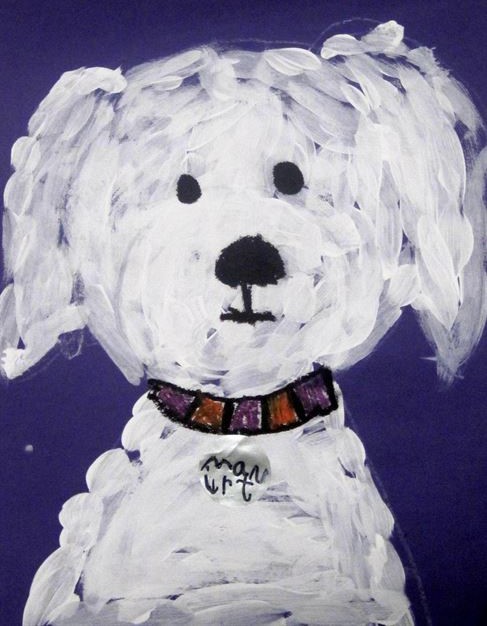 Dessins peintures chiens