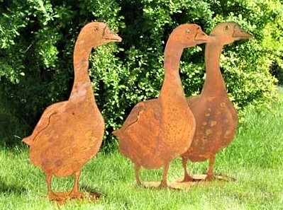 Déco sculptures rouillées au jardin Déco sculptures rouillées au jardin