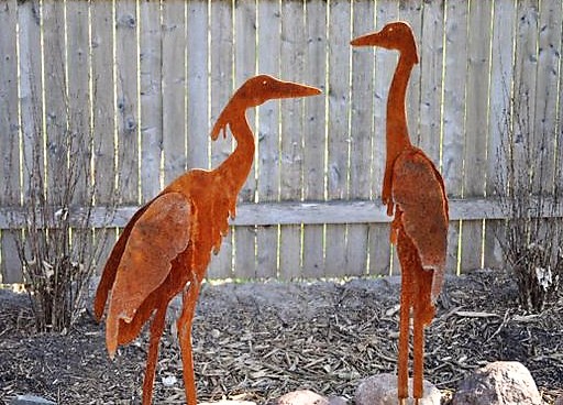 Déco sculptures rouillées au jardin Déco sculptures rouillées au jardin