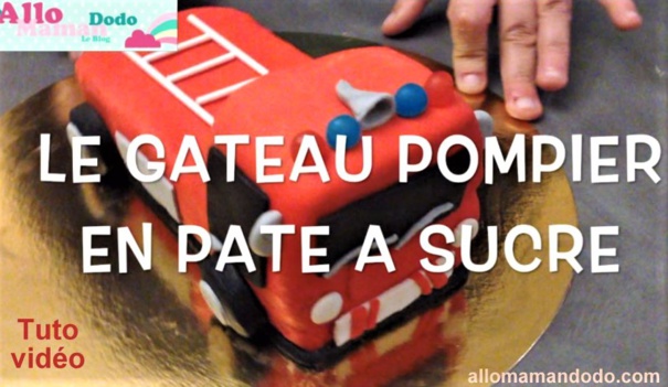 Faire un gâteau camion pompier