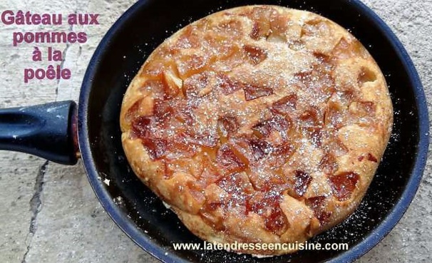 Recettes gâteaux aux pommes à la poêle