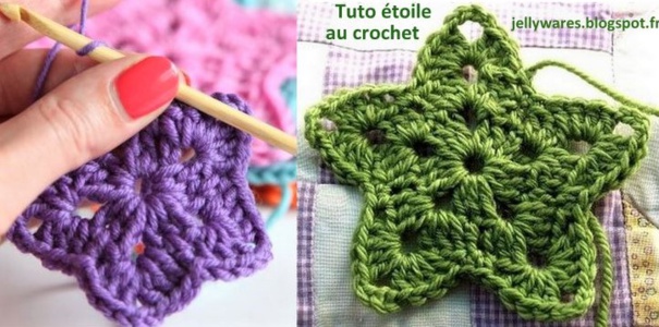 Faire des étoiles de Noël au crochet, les tutos