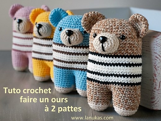 Tutoriels ours au crochet