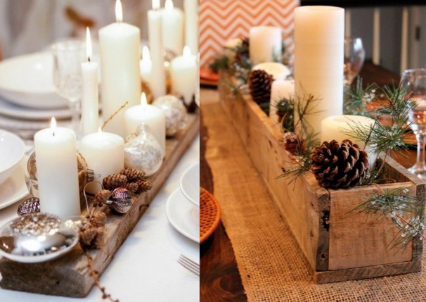 Décorations de Noël rustiques et naturelles