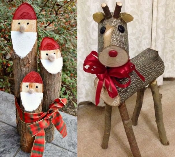 Kit de Noël Personnages en bois Diamond painting 3 pièces Kit de Noël Personnages en bois Diamond painting 3 pièces