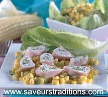 Médaillons de jambon au fromage frais